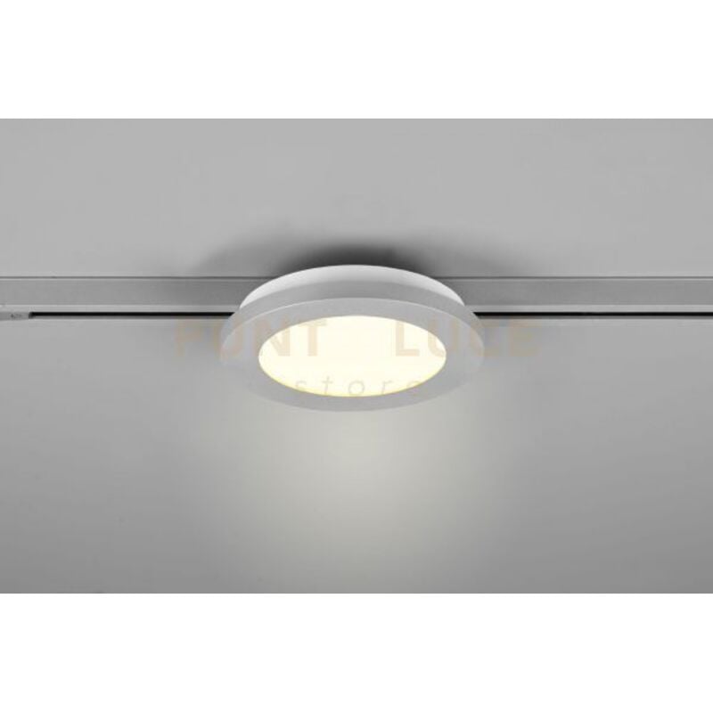 Image of Duoline camillus plafoniera led 9W 900lm, 3000K bordo alluminio D.17CM per binario duoline