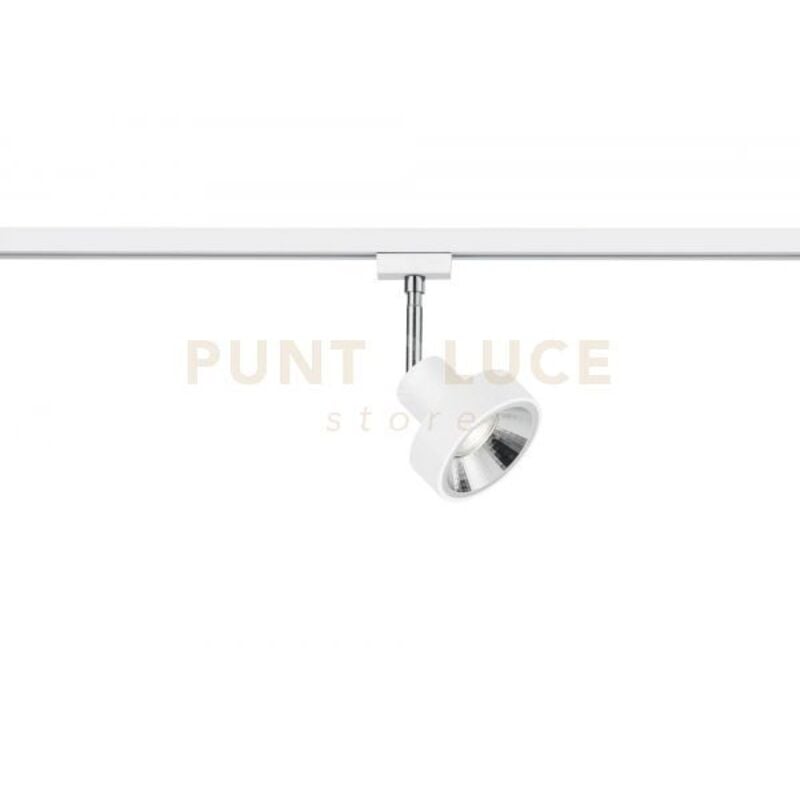 Duoline leon spot orientabile metallo bianco l. 11cm 78070131