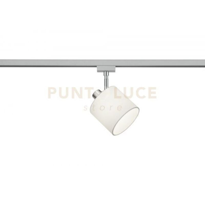 Duoline Tommy Spot Orientabile Paralume Bianco D. 12cm Per Sistema Binario 1 Luce Attacco E14