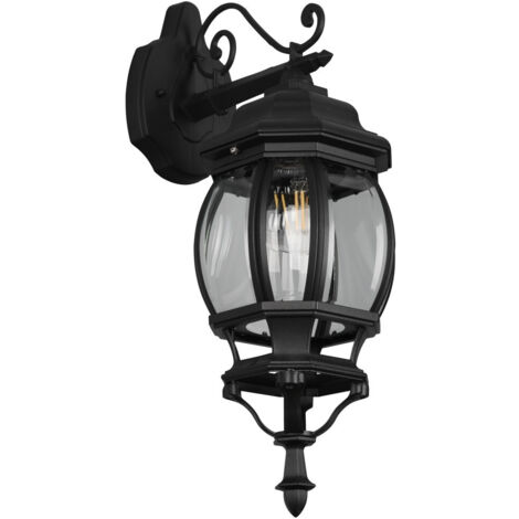 Trio lighting elvo applique 1xe27 ip44 noir mat - 206960132