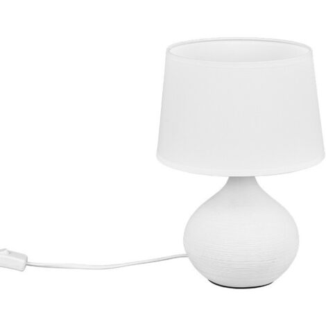 Trio lighting italia lampada da tavolo martin bianca 40w attacco e14 r50371001