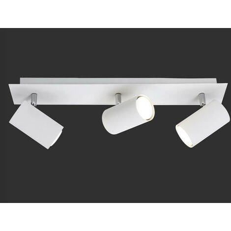 Trio lighting italia marley 3 spots da soffitto attacco gu10 35w in metallo colore bianco 802400301