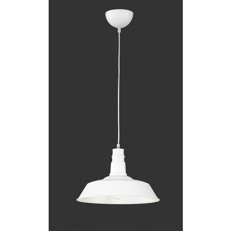 Trio lighting italia sospensione will da soffitto attacco grande e27 diametro 36cm colore bianco r30421001