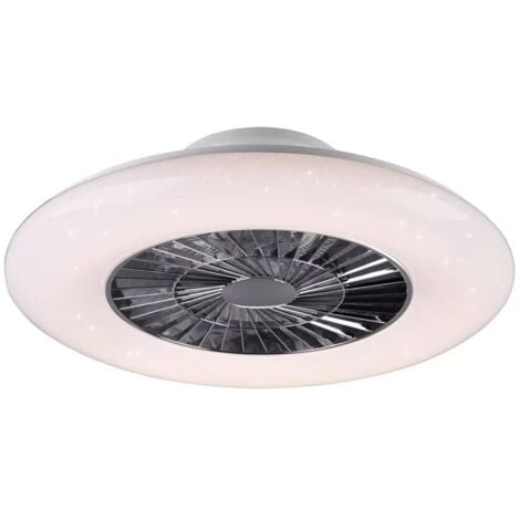 REALITY LEUCHTEN Trio lighting italia visby ventilatore/plafoniera led dimmerabile d66 3000lm r62402106