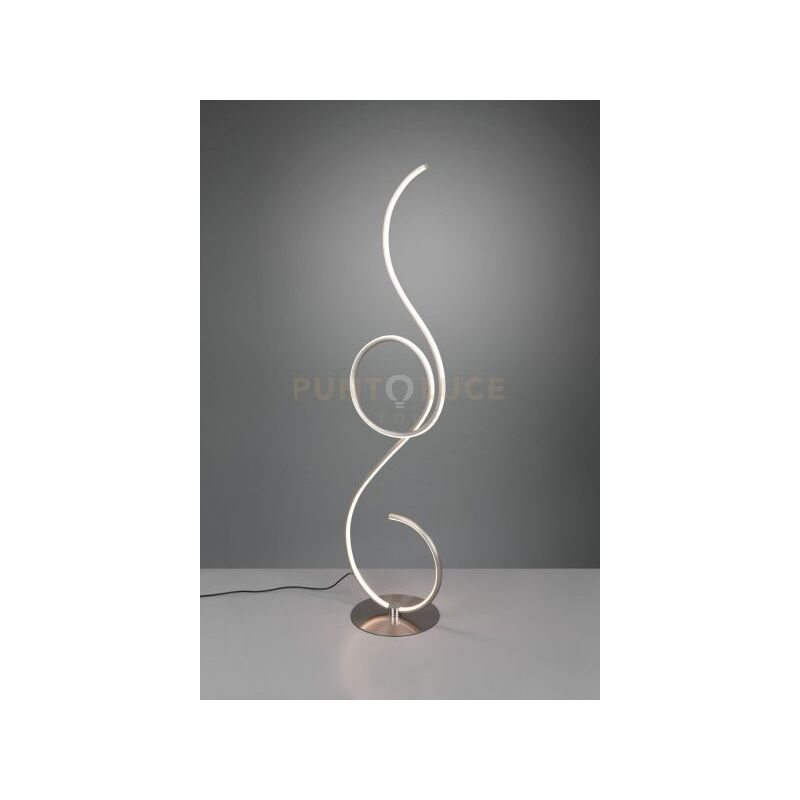 Image of Jive piantana led 23W 12700lm, 2700+4000+6000K acciaio satinato con dimmer a pedale H.118CM