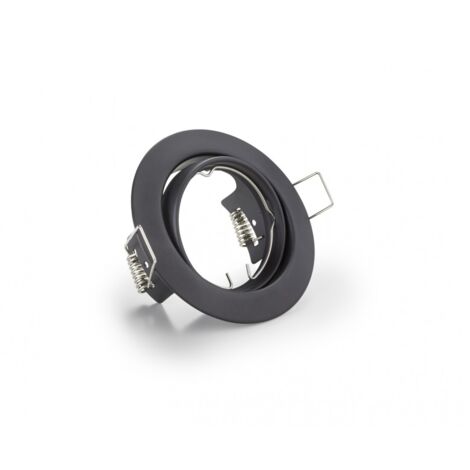Trio lighting jura faretto da incasso rotondo orientabile nero opaco diametro 8,3cm 650100132