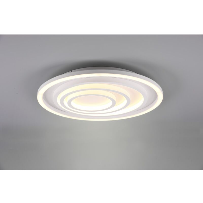 Image of Grande Plafoniera Circolare Moderna Led Dimmer Kagawa Bianco Trio Lighting