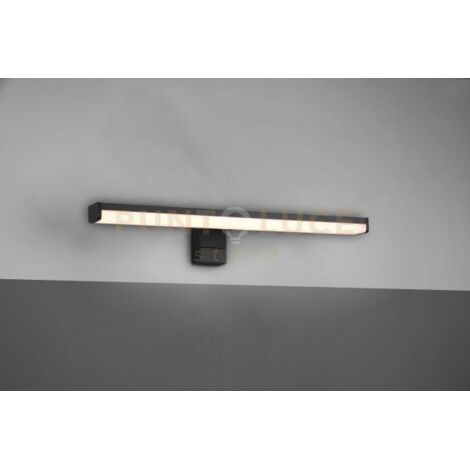 Trio Lino applique da bagno nero opaco LED 7,5W