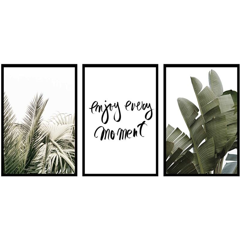 Enjoy every moment..., Set de 3 affiches deco - 90x45cm