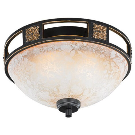 Trio QUINTA plafoniera rame 33cm 2xE27 dimmer metallo