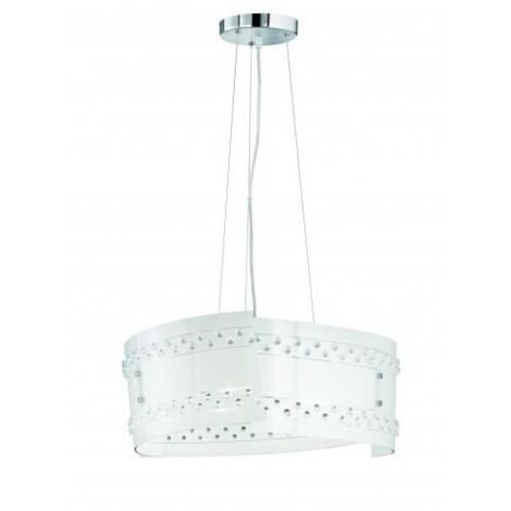 TRIO - SOSPENSIONE CHRISTOBAL  3 VETRI SATINATO 3XE27 40W