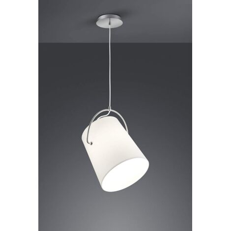 TRIO - SOSPENSIONE MERAN CON PARALUME INTESSUTO BIANCO 1XE27 60W