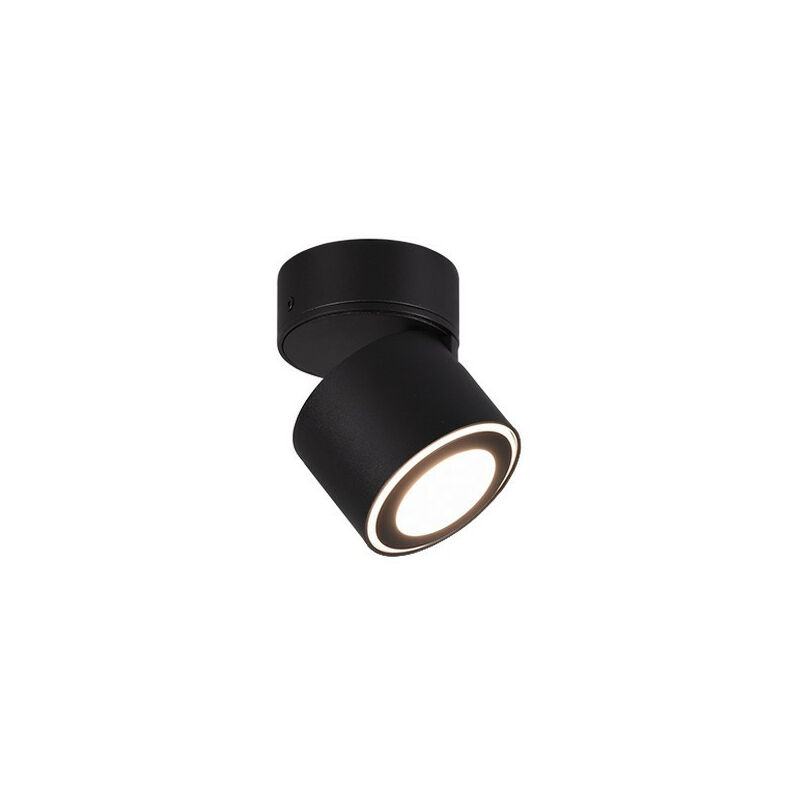 Trio Taurus Modern Surface Mounted Downlight Black Matt 3000K