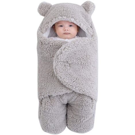 Baby Swaddle Blanket Poussette Wrap Sac De Couchage Nouveau-né Couverture Douce Et Chaude Sac De Couchage Bébé 