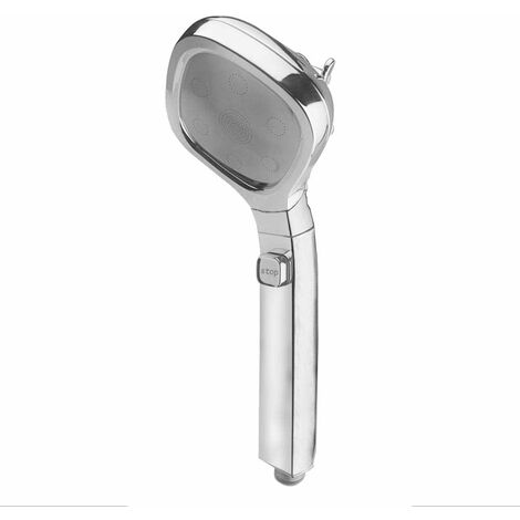 TRIOM Pommeau de Douche, Douchette Pommeau Douche Pomo de Douche Economie Deau, 4 Types de Fonctions de Réglage de Vitesse, pour le Bain et le Spa