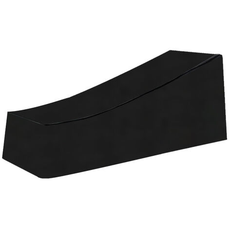 TRIP Housse pour Chaise Longue de Jardin, Imperméable, Coupe-Vent, Robuste Tissu Oxford 210D Housse de Protection Bain de Soleil, Transat (200x75x40/80cm) - Noir