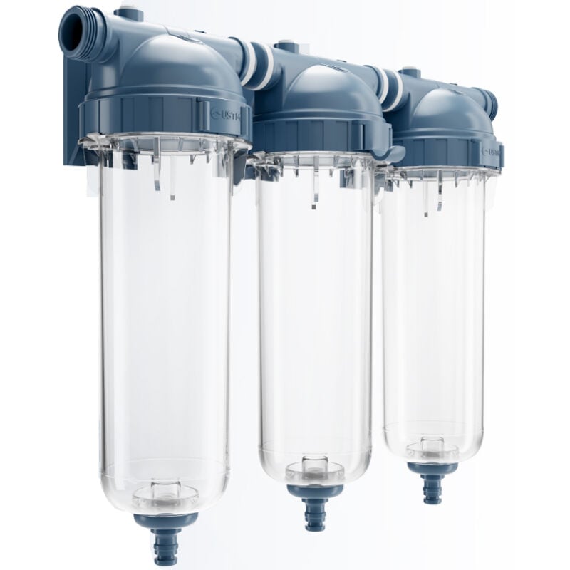 Ust-m - Triple Étage Filtre Eau 10' Système Purificateur Eau 1' Inch bsp Raccordement