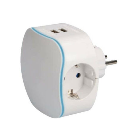 Triple prise EDM 16V avec 2 prises USB R40056