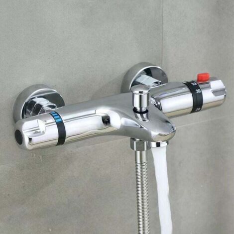 Triple thermostatic with vertical accessories Wall-mounted thermostatic shower faucet Thermostatic bathtub faucet MUMU