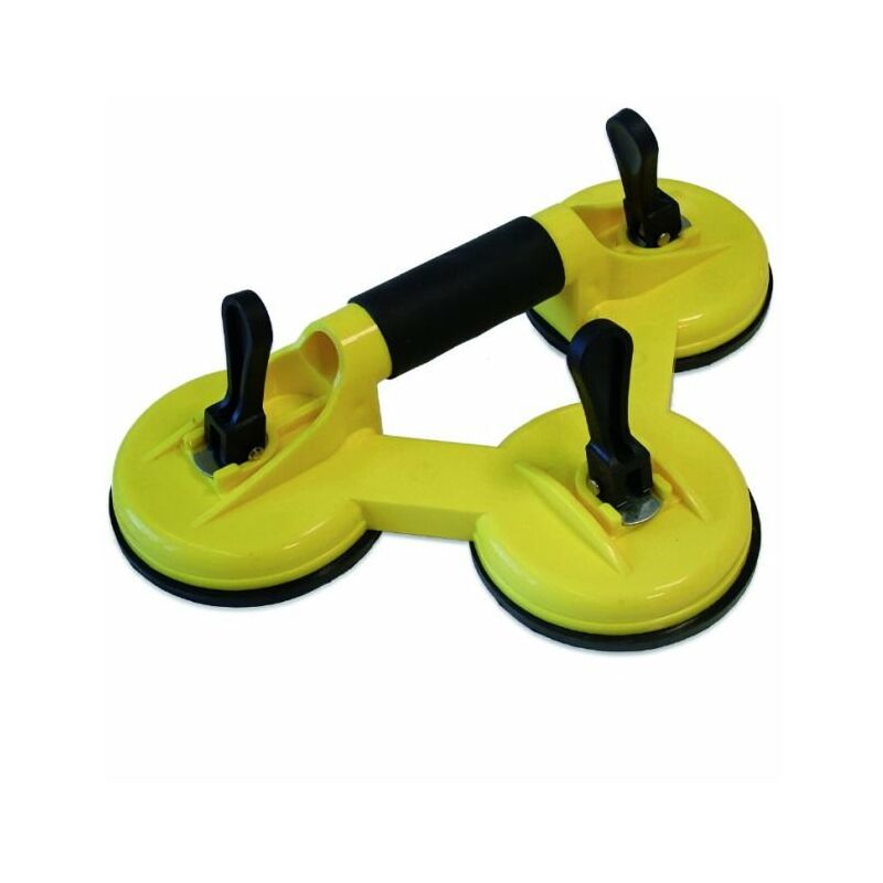 Triple ventouse à poignée anti-dérapante Metrica 160 kg - 50545
