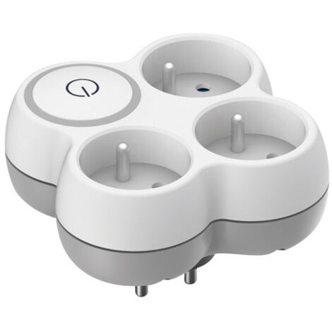 Triplite 16A façade + interrupteur gris / blanc