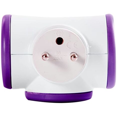 Triplite 3x16A rotative - Violet - Watt and Co