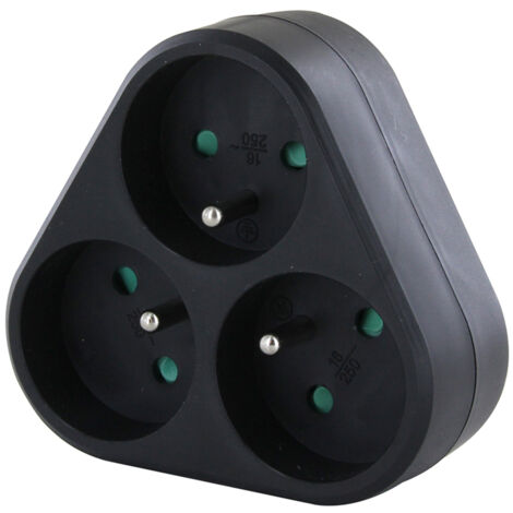 Triplite Domino noir - 3 x 16 A