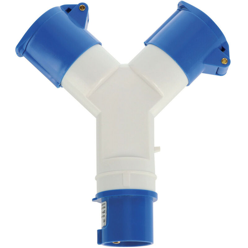 Abtech - Triplite pour caravane 1 prise mâle et 2 femelles