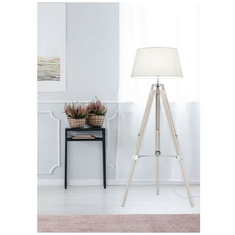 Lampadaire Tripod Blanc 1x60W E27