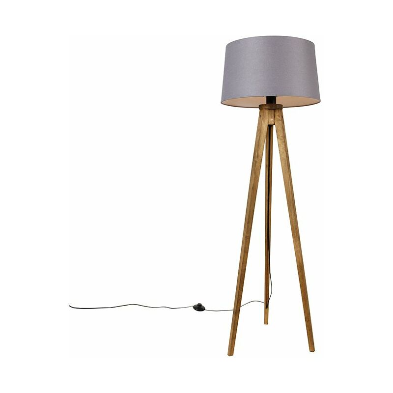 Image of Qazqa - Rustic Tripod Vintage Wood&hellip;