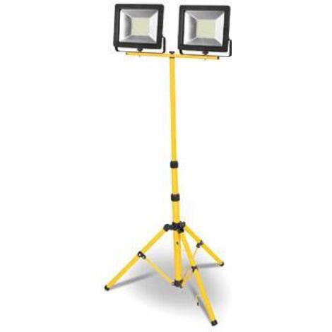 Trípode con proyector led matel ip65 2x50w fría