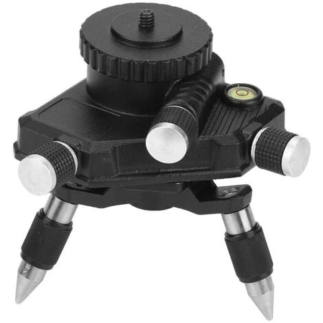Trípode para nivel láser, trípode estándar de aleación de aluminio de 360 grados con base giratoria y rosca de 5/8" para nivel láser, resistente a la corrosión y al desgaste.