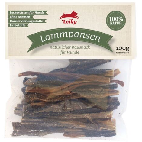 Trippa di agnello 100 g  snack per cani  supporto per una corretta digestione  Leiky