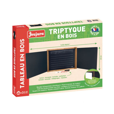 Triptyque en Bois - Teinte Chene 59 x 46 cms