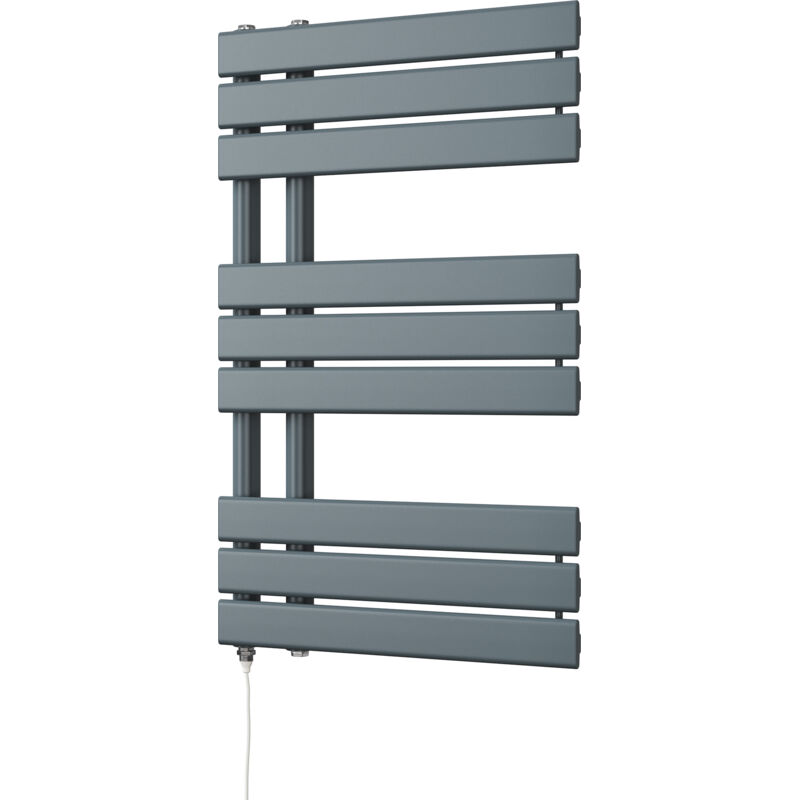 Image of Tristan - Anthracite Electric Towel Rail&hellip;