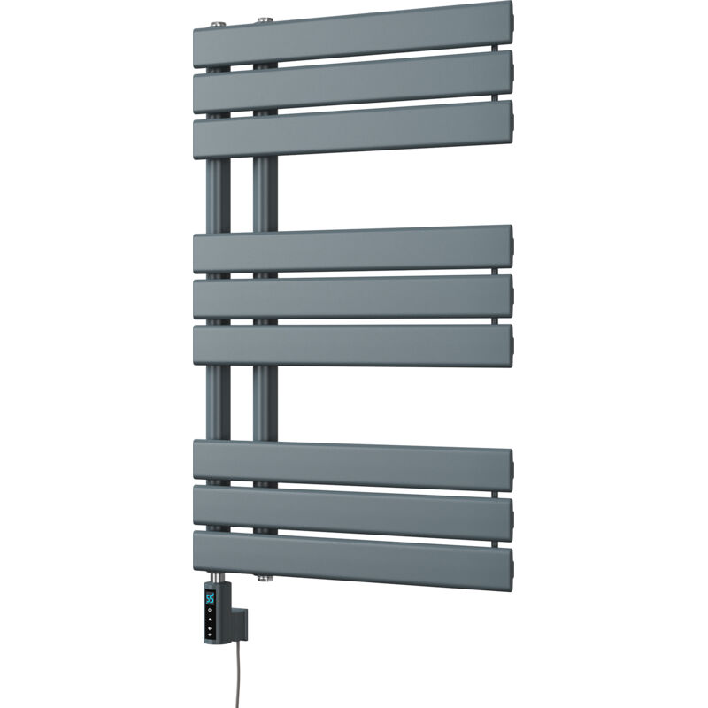 Image of Tristan - Anthracite Electric Towel Rail&hellip;