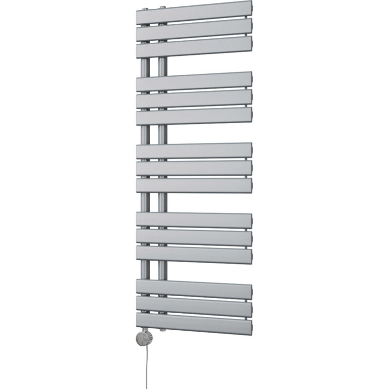 Image of Tristan - Silver Electric Towel Rail&hellip;