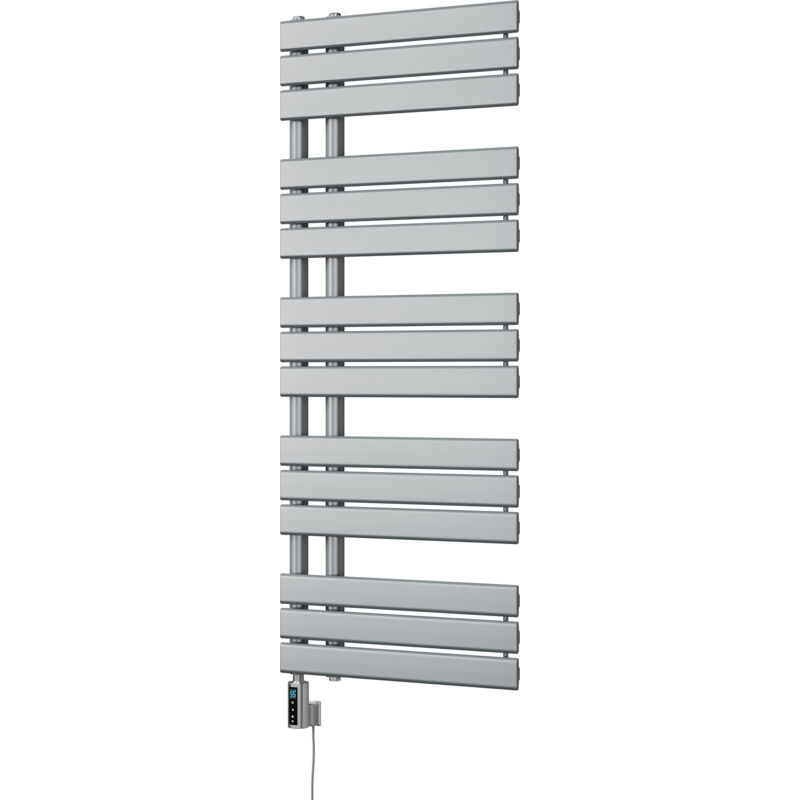 Image of Tristan - Silver Electric Towel Rail&hellip;