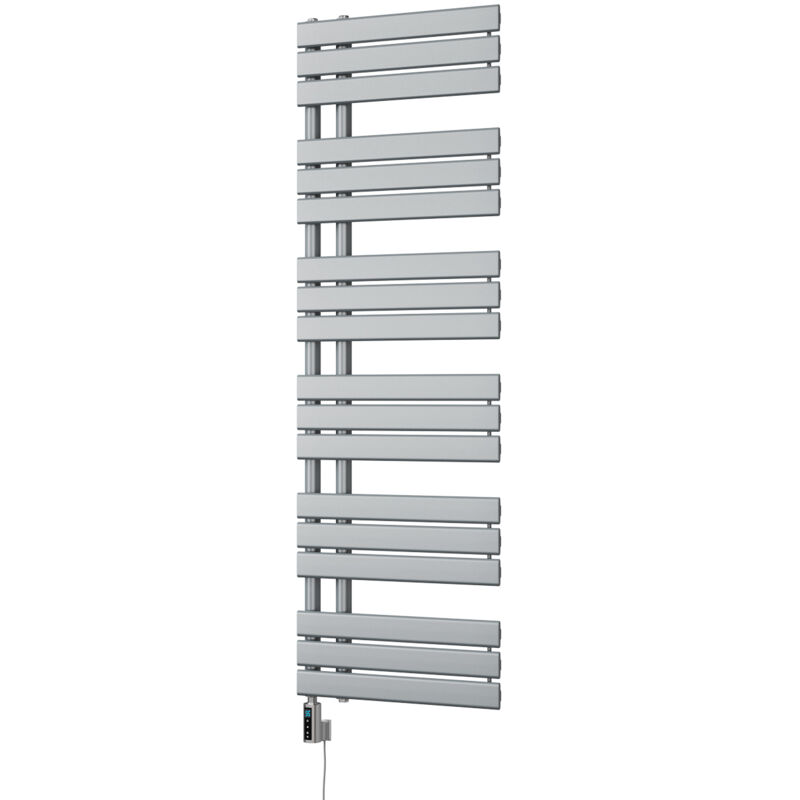 Image of Tristan - Silver Electric Towel Rail&hellip;