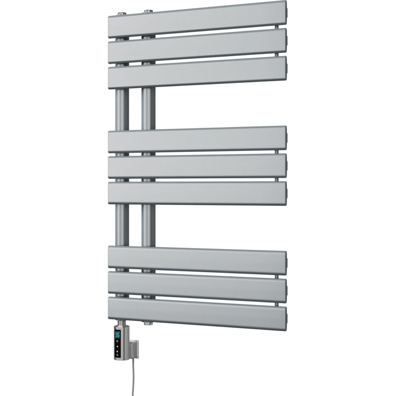 Image of Tristan - Silver Electric Towel Rail&hellip;