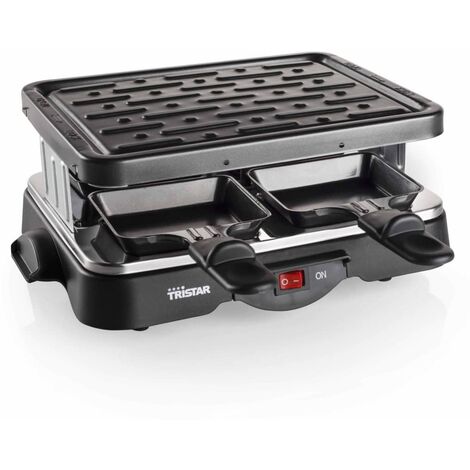 Tristar Raclette Grill 6-Personen 800W Tischgrill Raclettegrill Partygrill 
