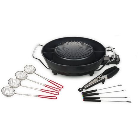 Tristar Barbecue coreano Hot Pot - Numerosi accessori inclusi, 3 l, 4 persone, 1800 W