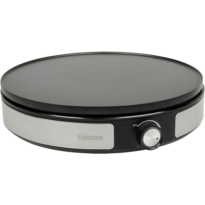 Tristar - BP-2639 Crêpière revêtement anti-adhésif, voyant lumineux noir, argent D608842