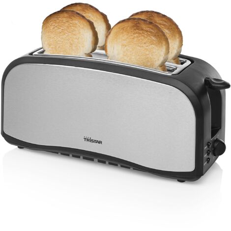 Tristar BR-1046 Tostador 2 Ranuras Largas 1400W Acero Inoxidable