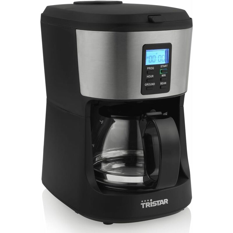 

Tristar Cafetera de molienda y preparación CM-1280 650 W 0,75 L negro