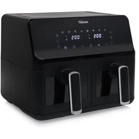Tristar Doppia 10 L Indipendente 2800 W Friggitrice ad aria calda Nero, Acciaio inox