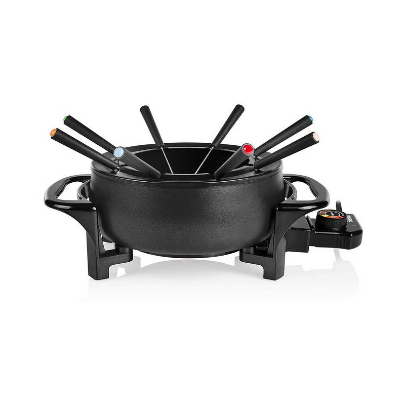 set fonduta 1000w 8 forchette nero - fo-1107 - tristar