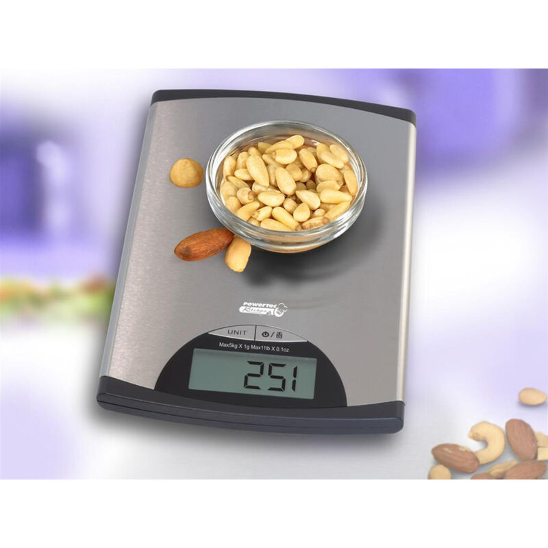 KW-2435 Küchenwaage digital Wägebereich (max.)=5 kg Silber - Tristar