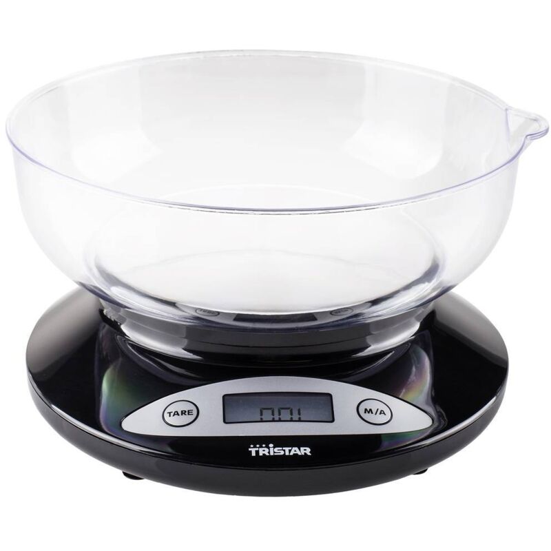 Tristar - KW-2430 Balance de cuisine numérique avec récipient de mesure Plage de pesée (max.)=2 kg