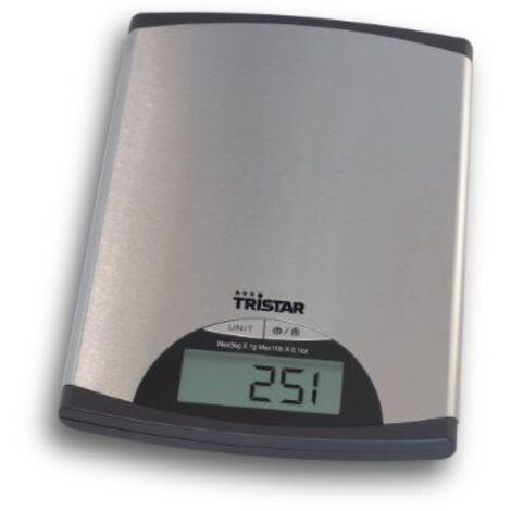 Tristar KW-2435 bilancia da cucina Metallico Rettangolo Bilancia da cucina elettronica